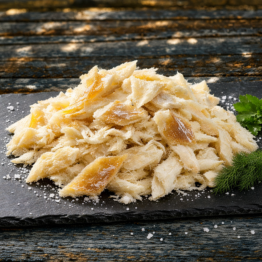 Kit de Páscoa Básico - Lombo de Bacalhau 400g - Bacalhau desfiado 400g - Azeite Bom dia Extra Virgem Português 500ml - Azeitona Portuguesa 250g